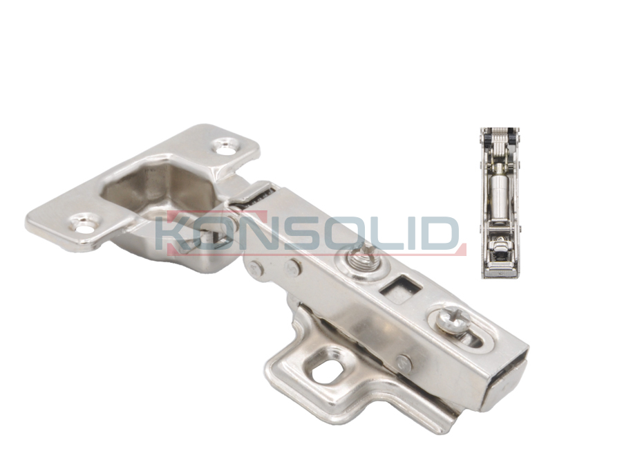 Soft closing hinge (steel clip, short cylind)