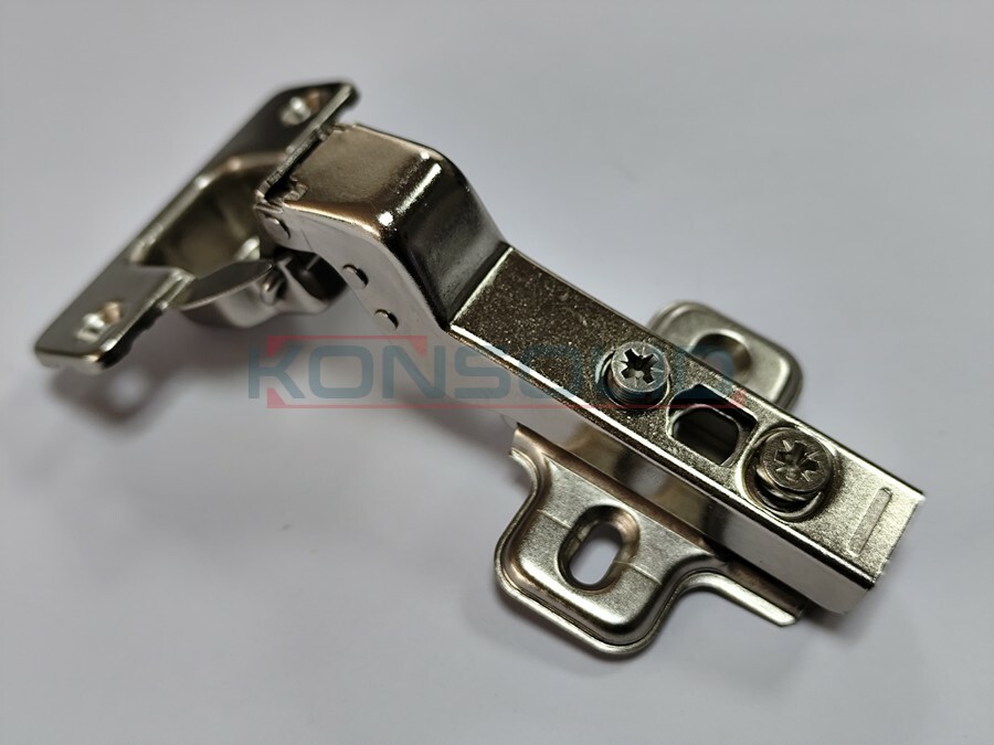 Soft-closing hinge, 30°, zinc clip, 2D