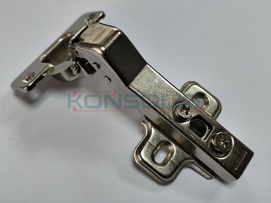 Soft-closing hinge, 45°, zinc clip, 2D