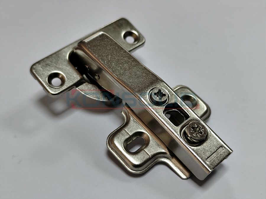 Soft-closing hinge, 90°, zinc clip, 2D