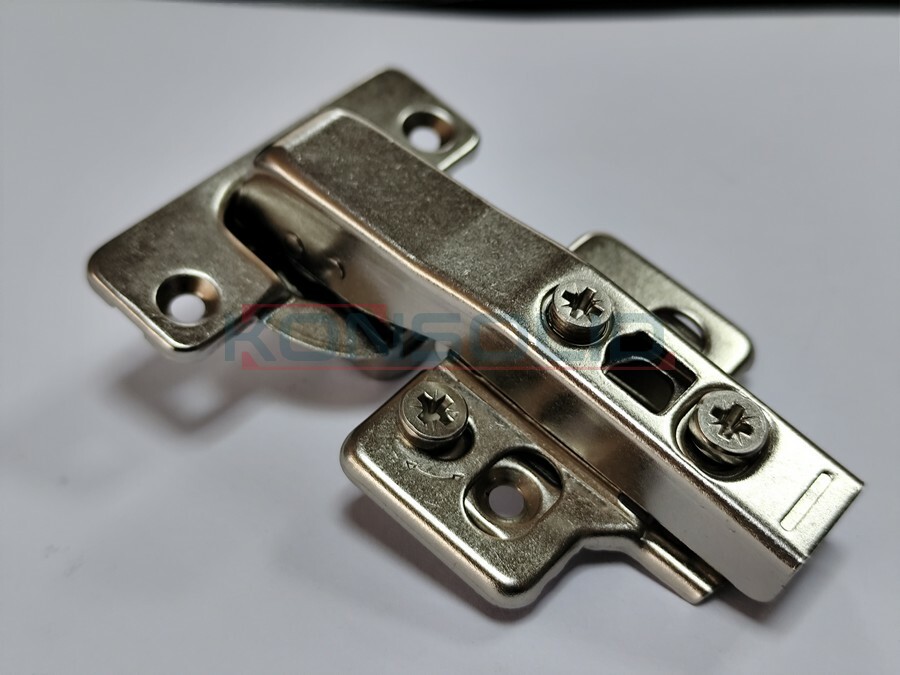 Soft-closing hinge, 90°, zinc clip, 3D