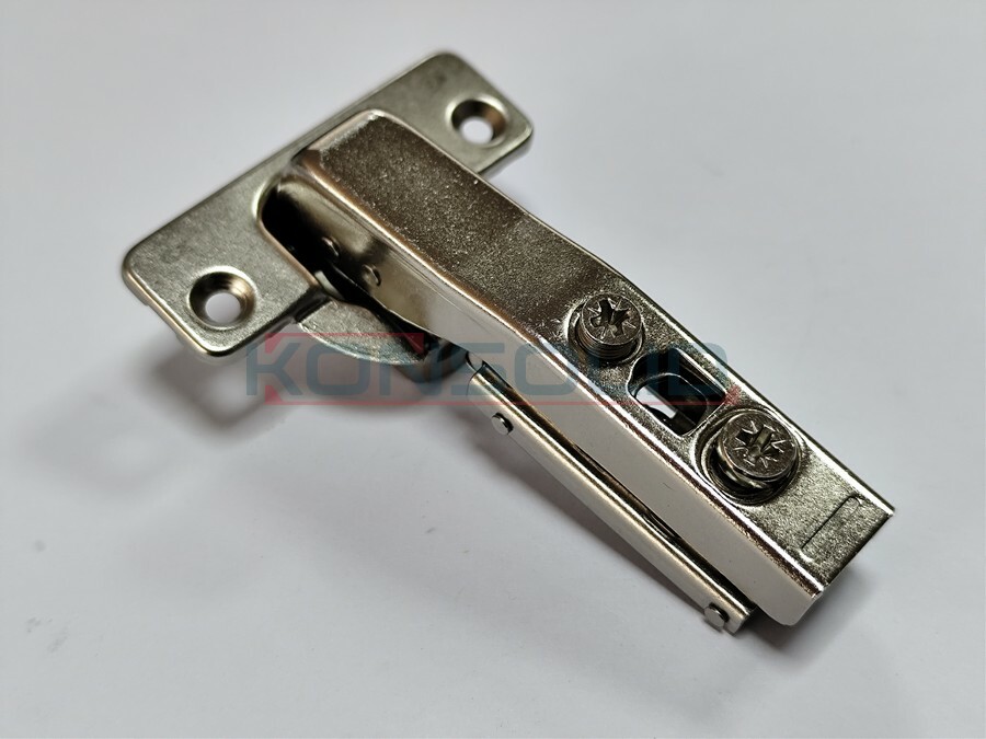 Soft-closing hinge, 90°, zinc clip, 3D