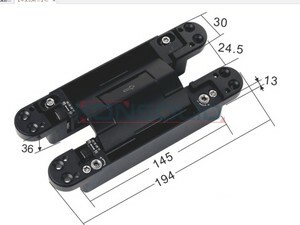 Hidden hinge with soft closing ,zamak