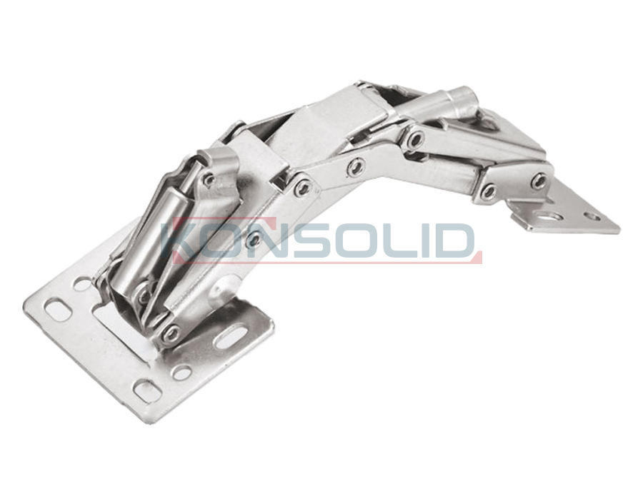 Hinge w/o cup,soft closing, 150°