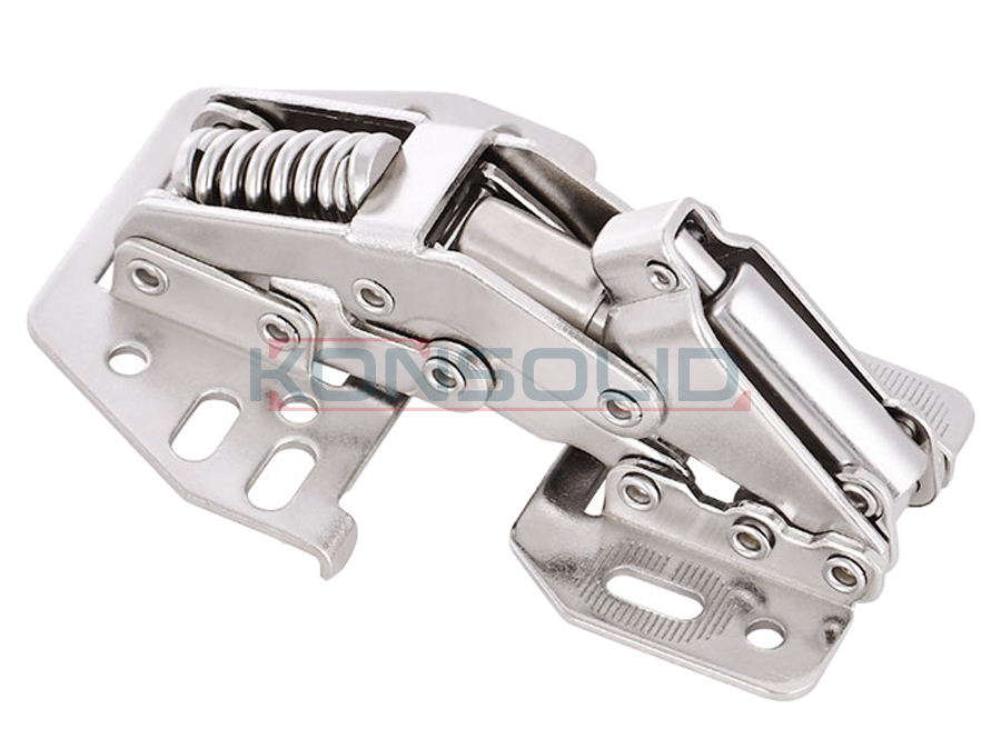 Hinge w/o cup,soft closing, 90°