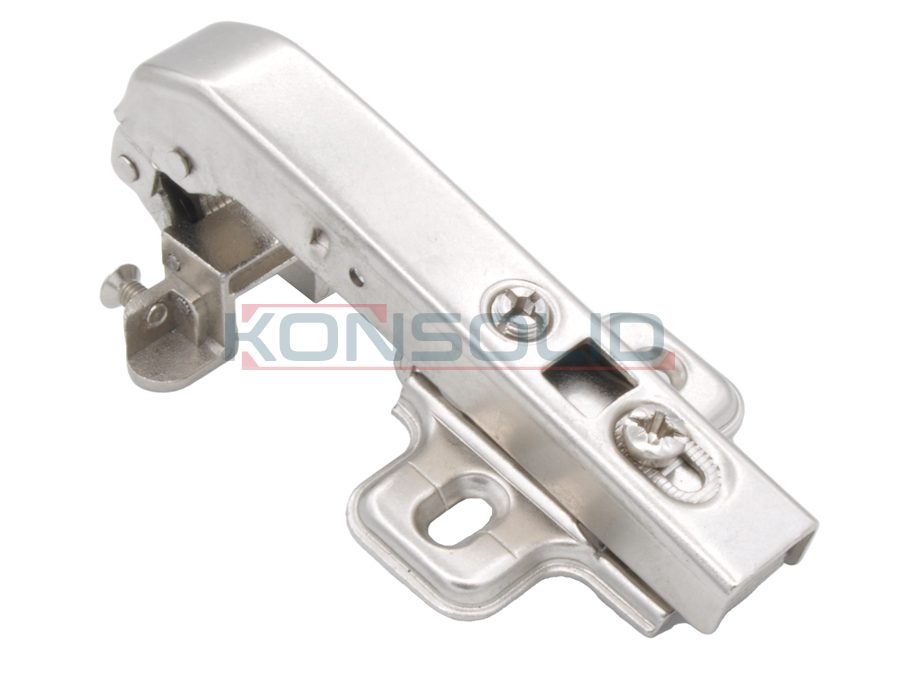 Alüminyum çerçeve frenli menteşes, 90°, zamak klipsli