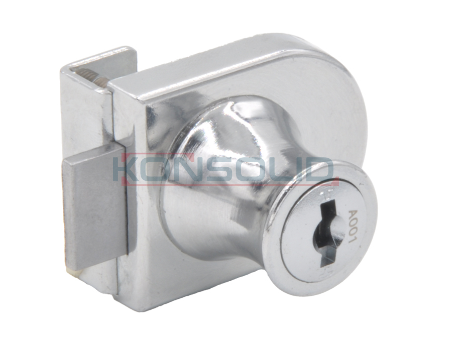 Glass lock #408 with master key