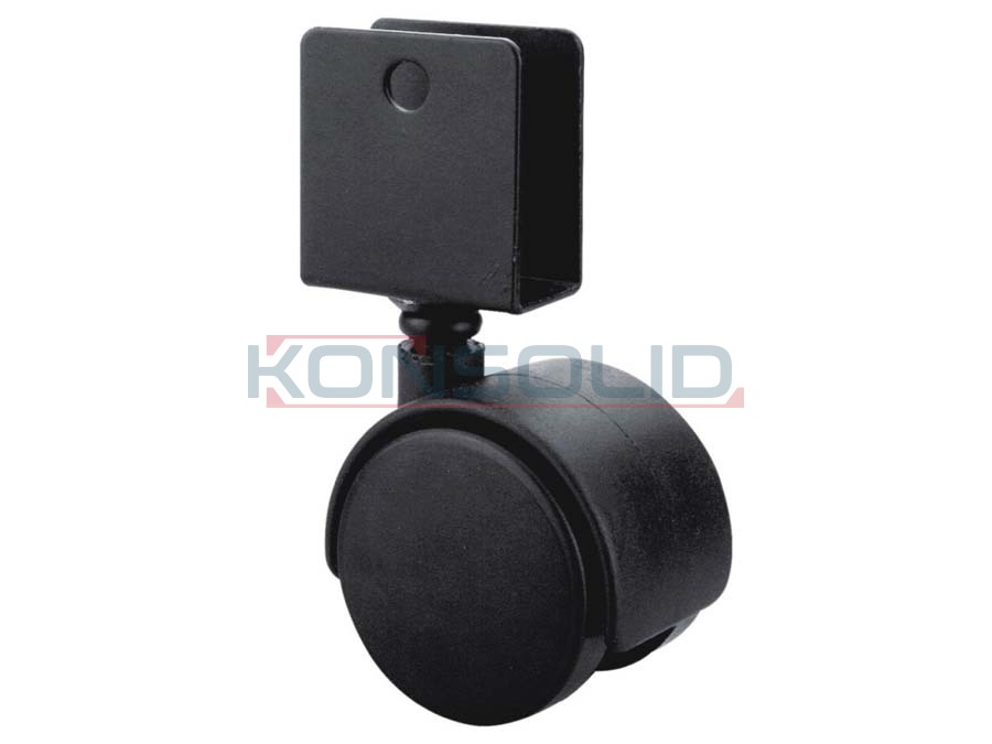 Castor, w/ U-canal, without brake