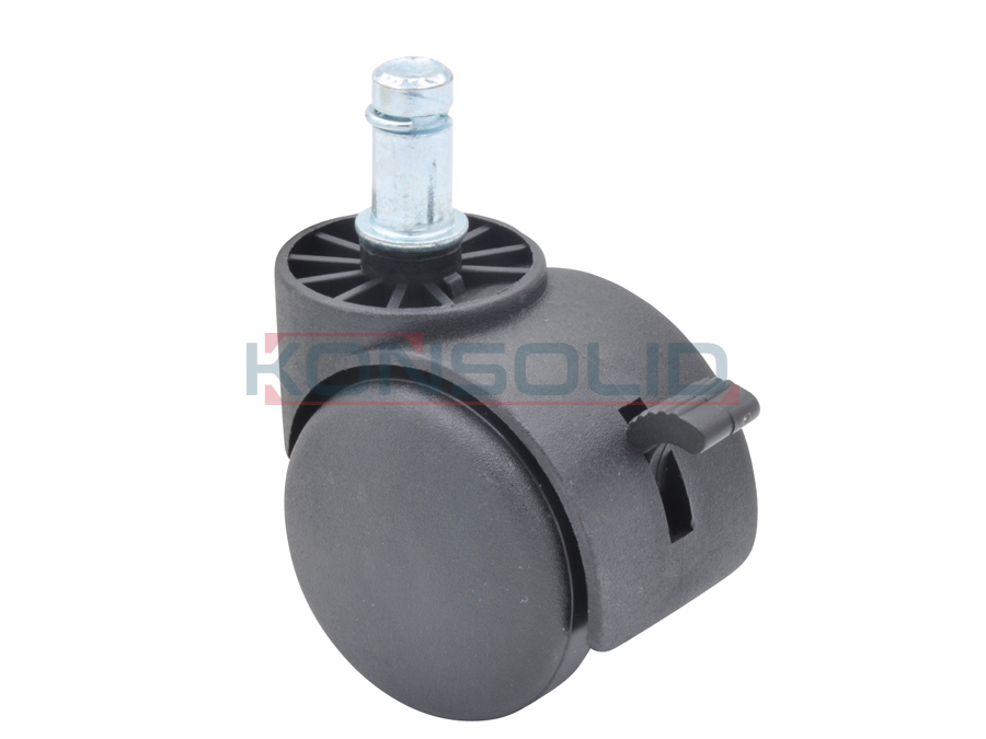 Castor, w/ pin, with brake