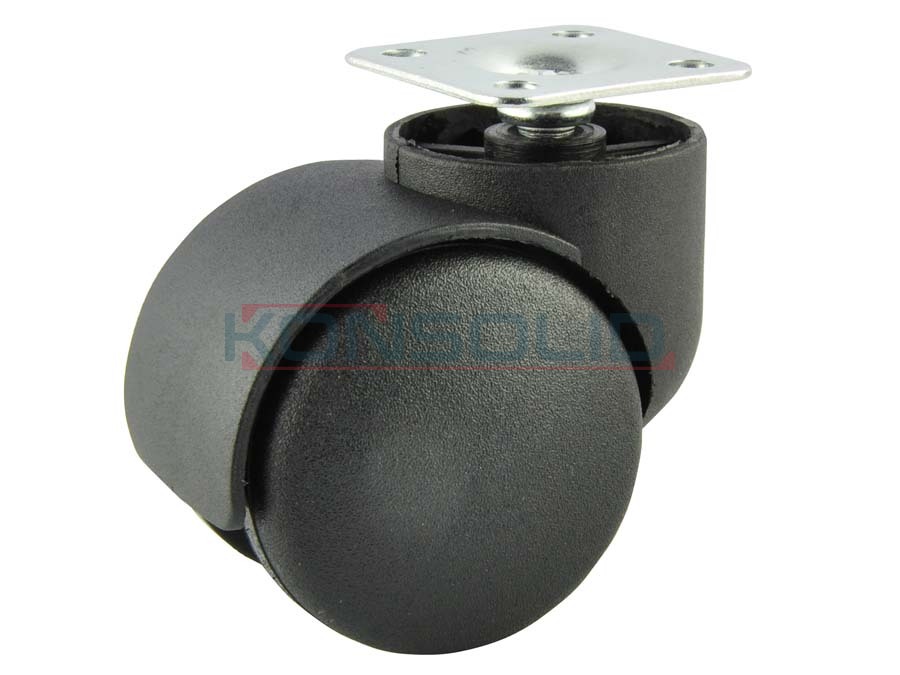 Castor, w/ plate, without brake