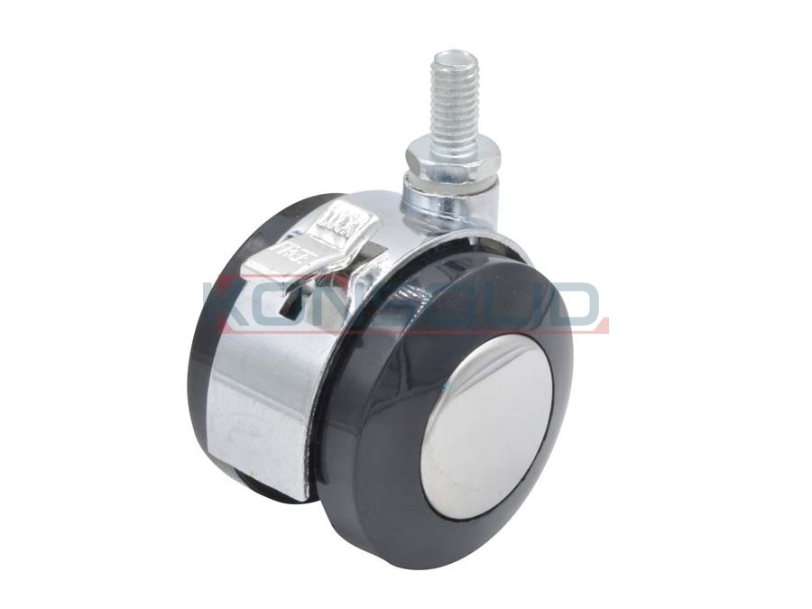 Castor, w/ thread, with brake