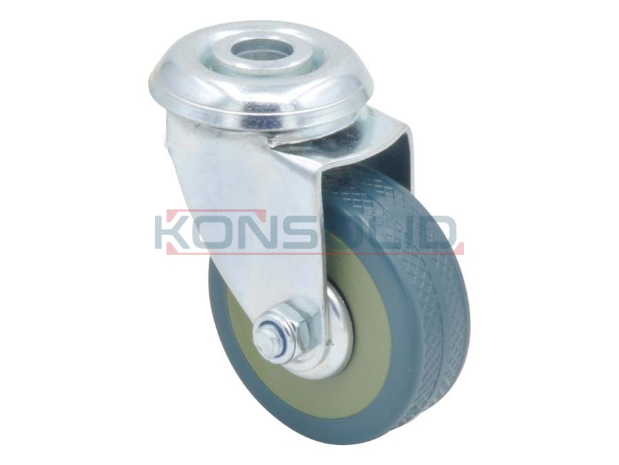 Castor, w/ hole, without brake