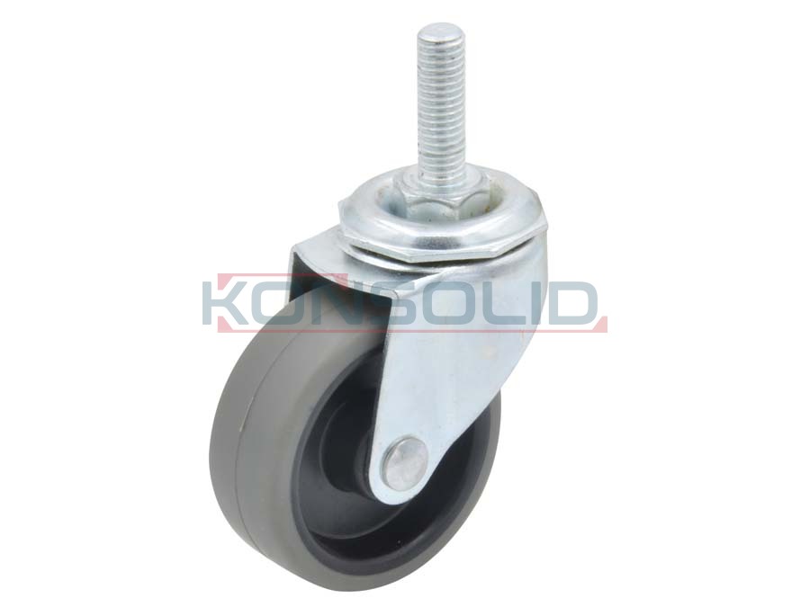 Rueda de acero, con rosca