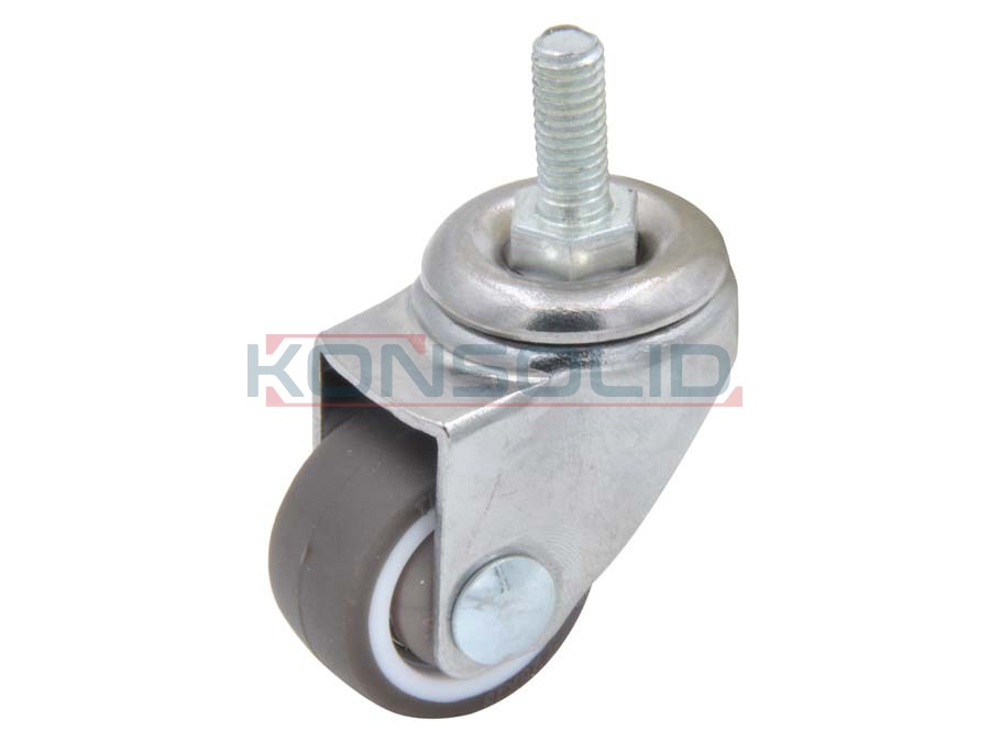 Rueda de acero, con rosca