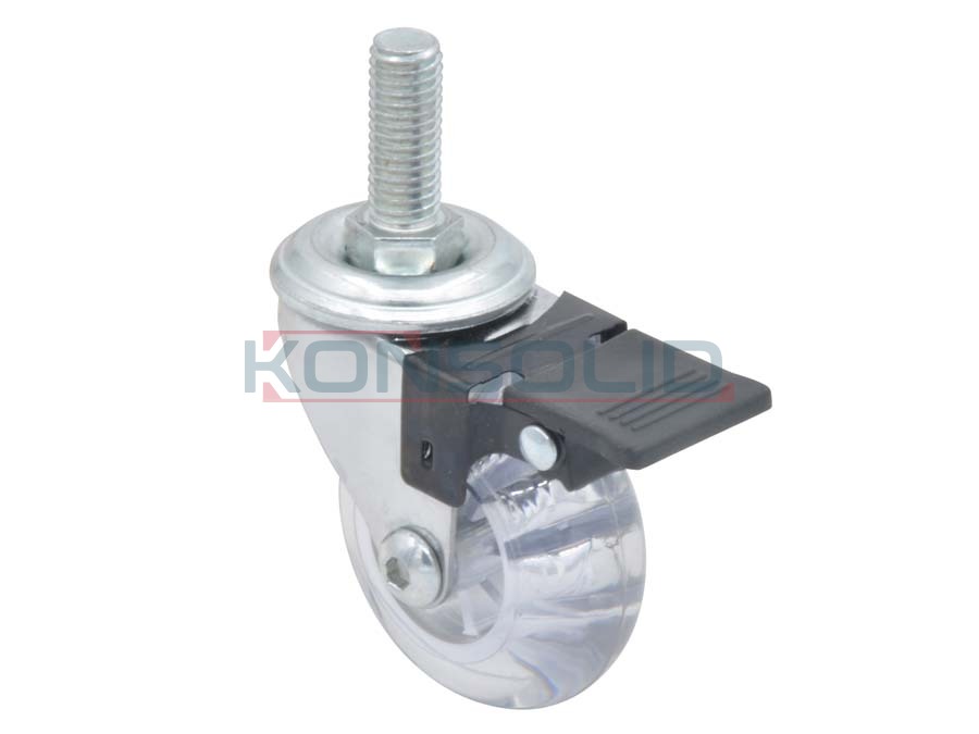 Rueda, con rosca, con soporte