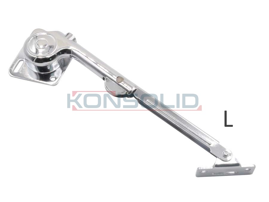 Sujetapuerta hidráulica, brazo de acero