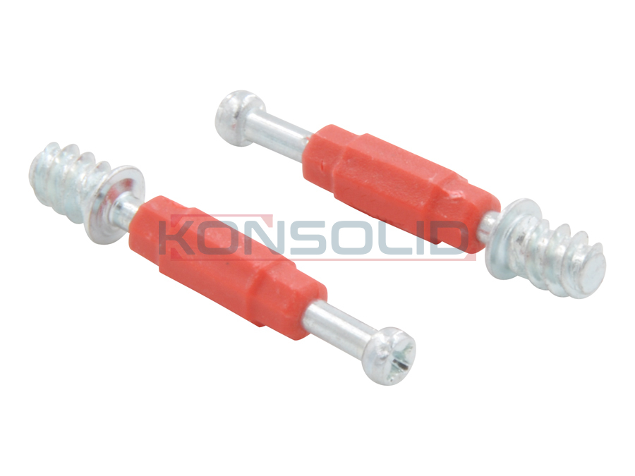 Dowel for eccentric, self tapping