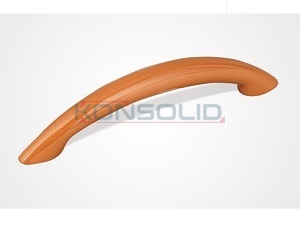 Furniture handle, solid plastic