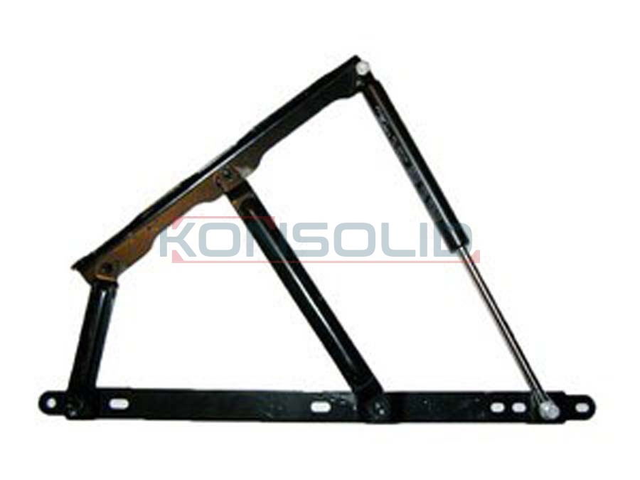 Bracket with gas strut