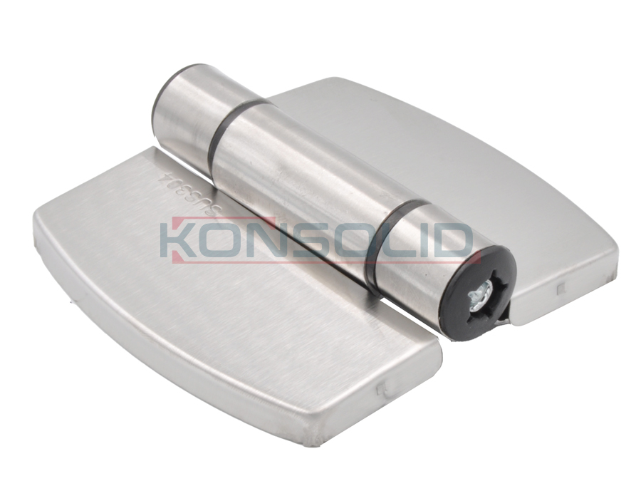 Door hinge for washroom with spring, SS
