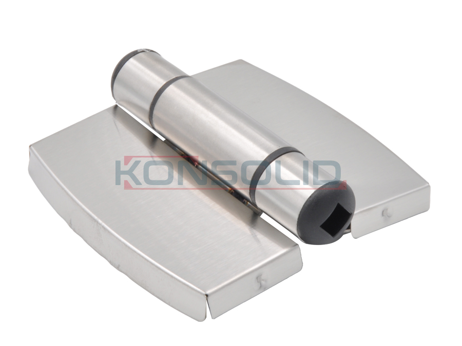 Door hinge for washroom with spring, SS