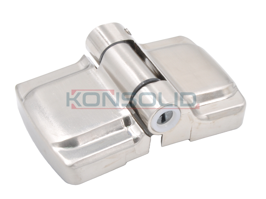 Door hinge for washroom, zinc