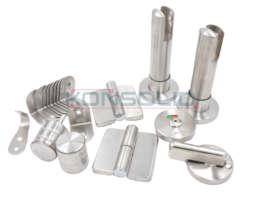 Washroom accessories, set