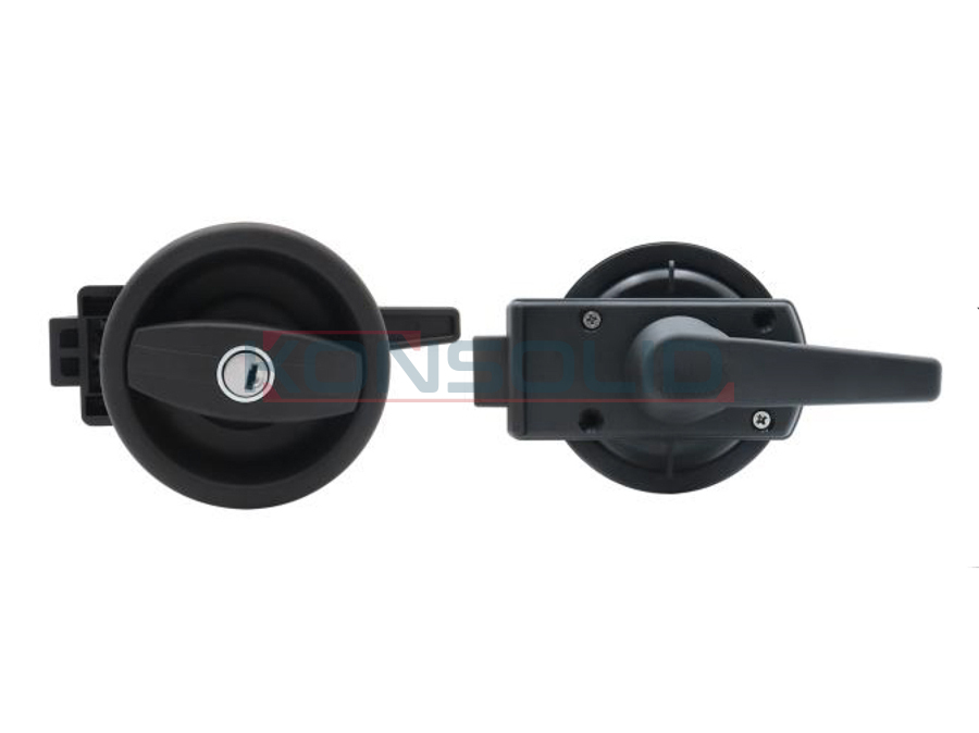 Washroom door handle lock