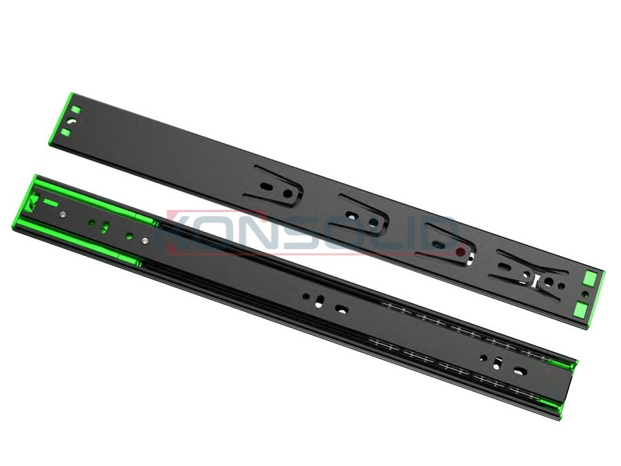 45mm correderas de extensión completa con amortiguación