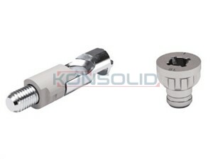 Housing with conic screw