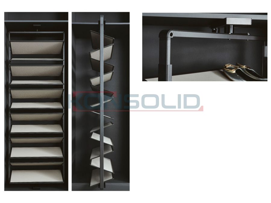 Rotating shoe rack (al.frame)